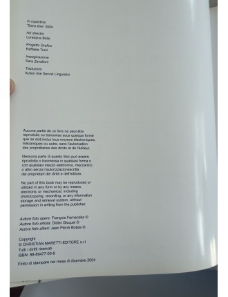 Livre Philippe Pastor. L’Etrange allégresse d’une « cançon » amère. Texte Duccio Trombadori. Edition Christia Maretti.