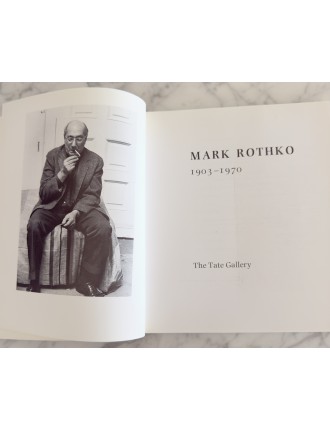 Livre Marc Rothko. Edition The Tate Gallery. 1987.