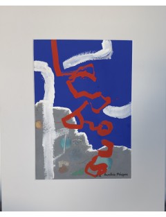 Aventure au littoral. Technique mixte sur papier de Anastasio Marquez