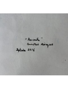 Rencontre. Technique mixte sur papier de Anastasio Marquez
