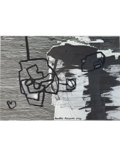 Rencontre. Technique mixte sur papier de Anastasio Marquez