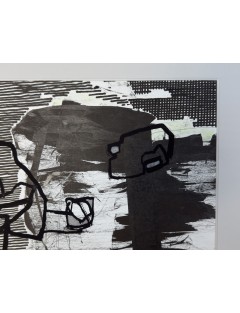 Rencontre. Technique mixte sur papier de Anastasio Marquez