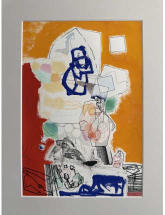 Sculpture musicale. Technique mixte sur papier de Anastasio Marquez
