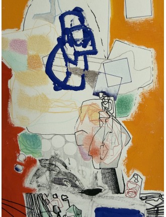 Sculpture musicale. Technique mixte sur papier de Anastasio Marquez
