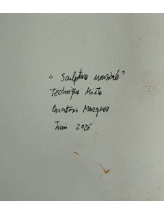 Sculpture musicale. Technique mixte sur papier de Anastasio Marquez