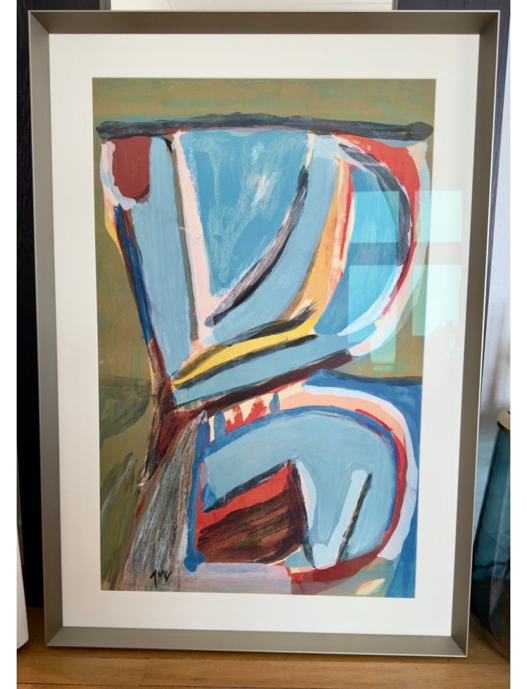 Lithographie sur papier. 1975 de Bram Van Velde Lithographie sur papier. 1975 de Bram Van Velde