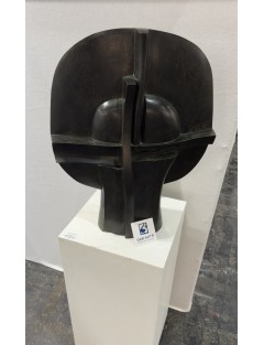 Sculpture en bronze à patine verte. "Selene". Signée et numérotée de  José Luis Sánchez