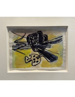 Corneille – Composition abstraite – Gouache 1952