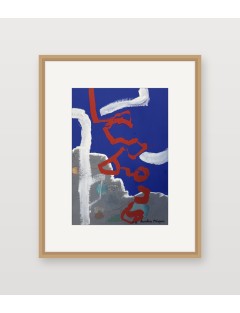Aventure au littoral. Technique mixte sur papier de Anastasio Marquez