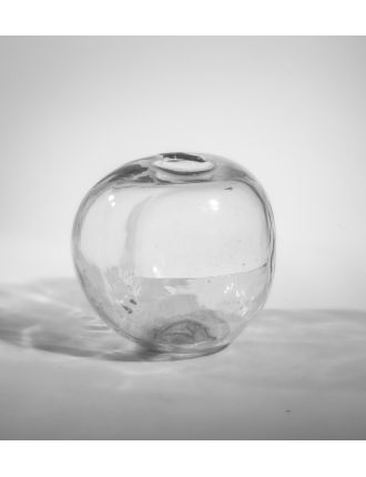 Murano – Verre – 1960 – Grand vase sphérique en verre translucide, un des côtés de forme mouvementée