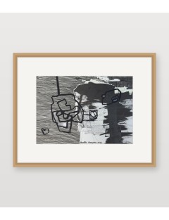 Rencontre. Technique mixte sur papier de Anastasio Marquez