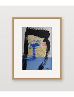 Fantaisie au littoral. Technique mixte sur papier de Anastasio Marquez