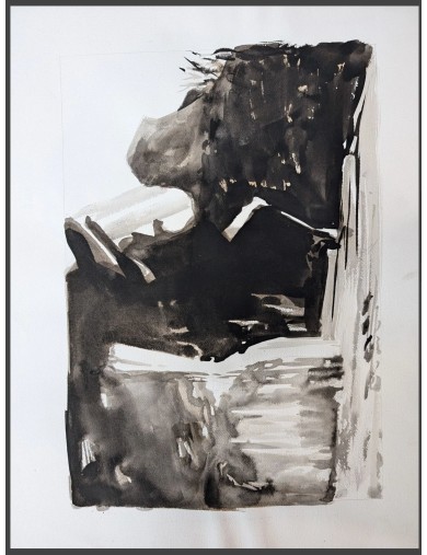 Aquarelle abstraite de Alain Genest 2
