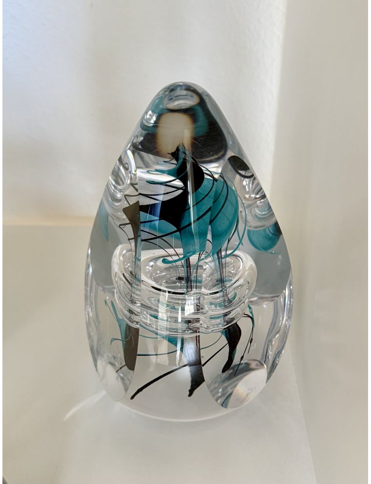 Remis – Verre – Prisme bleu et noir