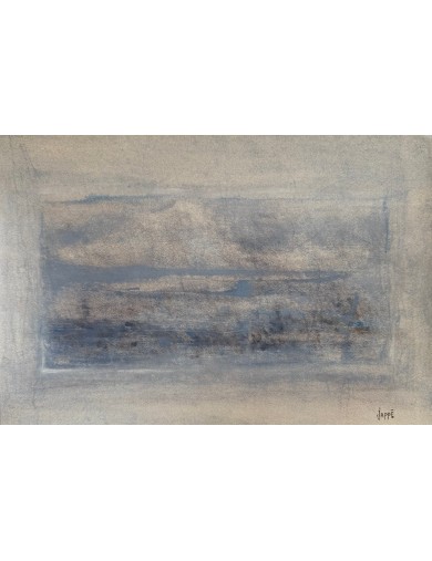 Aquarelle en bleu de Jean-Paul Jappe