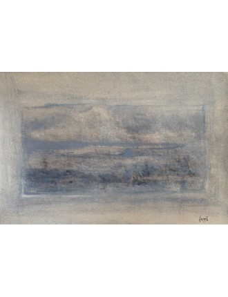 Aquarelle en bleu de Jean-Paul Jappe