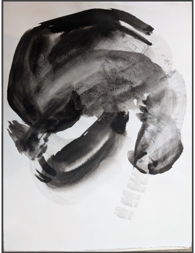 Aquarelle abstraite de Alain Genest 1
