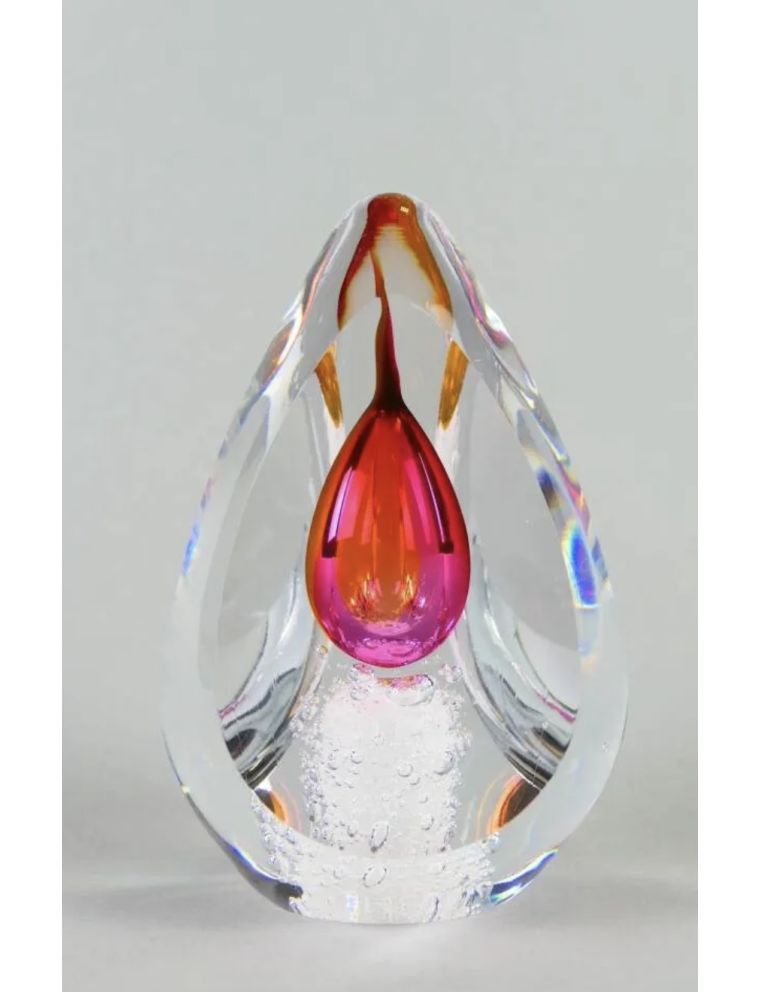 Remis – Verre – Prisme orange et rose