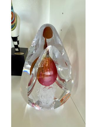 Remis – Verre – Prisme orange et rose