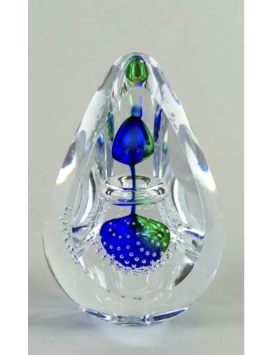 Remis – Verre – Prisme anneau vert et bleu