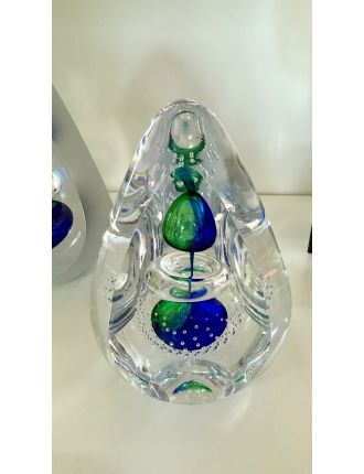 Remis – Verre – Prisme anneau vert et bleu