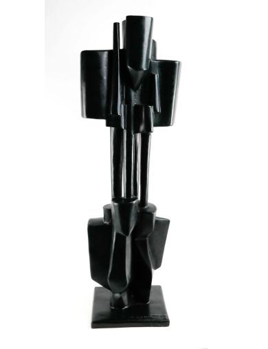 Roger Desserprit – Bronze – 1970 – Composition aux quatre colonnes