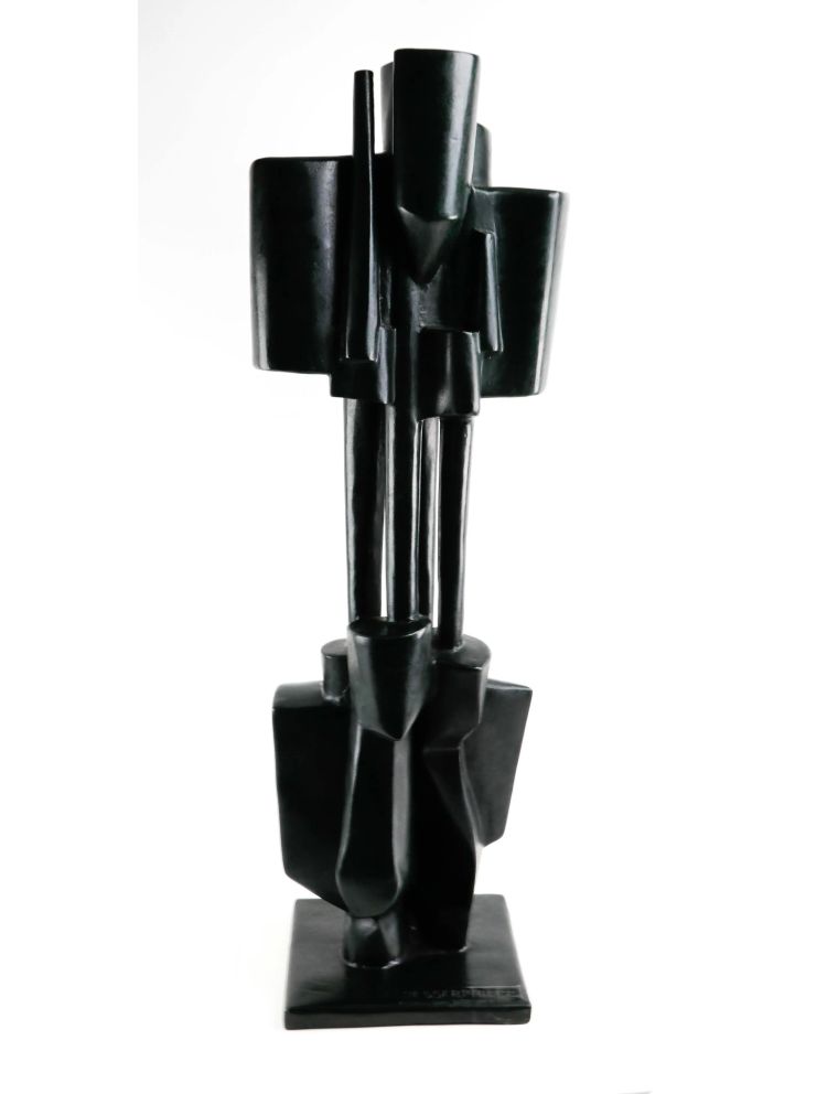 Roger Desserprit – Bronze – 1970 – Composition aux quatre colonnes