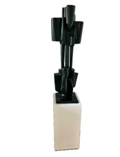 Roger Desserprit – Bronze – 1970 – Composition aux quatre colonnes