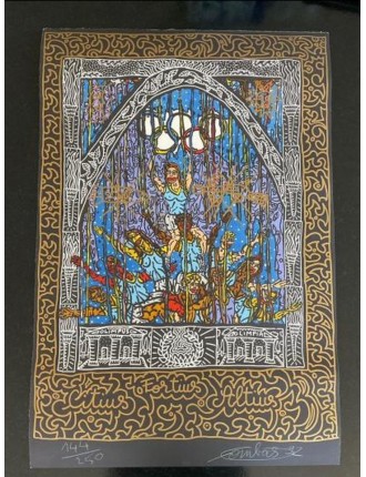 Lithographie Jeux Olympiques de Barcelone 1992 de Robert Combas