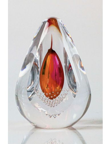 Remis – Verre – Prisme orange et rose N°2