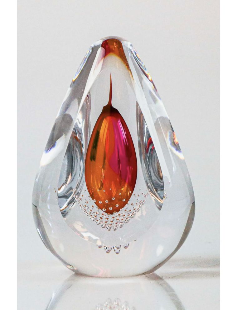 Remis – Verre – Prisme orange et rose N°2