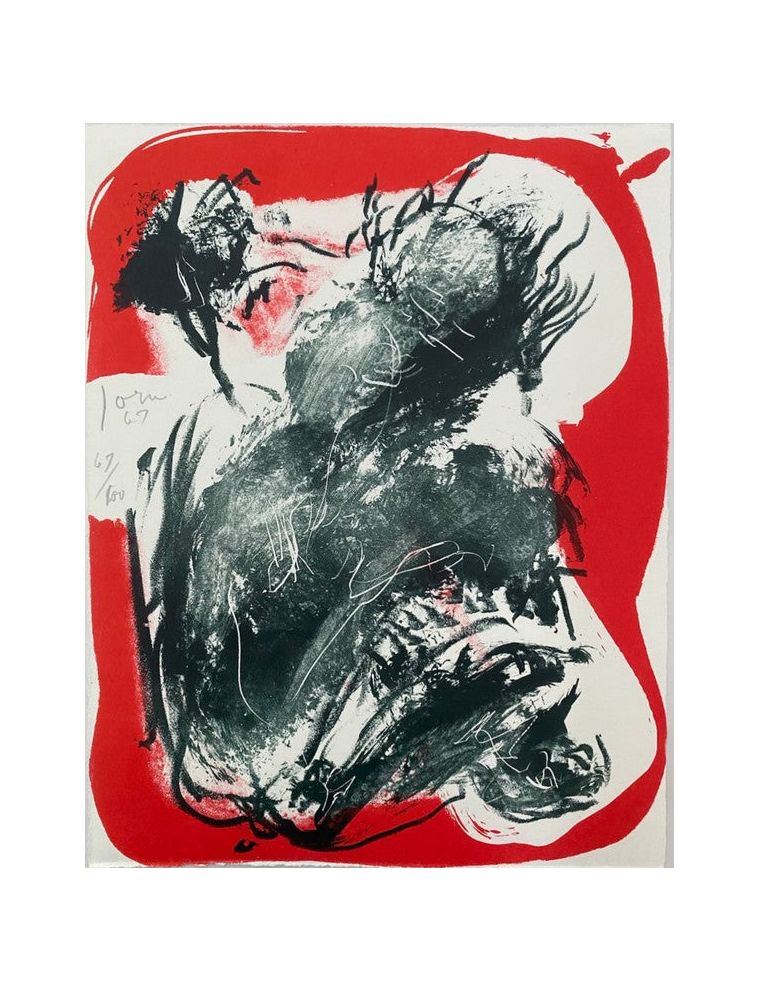 Lithographie sur papier velin de Asger Jorn Lithographie sur papier velin de Asger Jorn