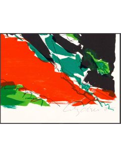 Lithographie couleur Verdure de Maurice Wyckaert