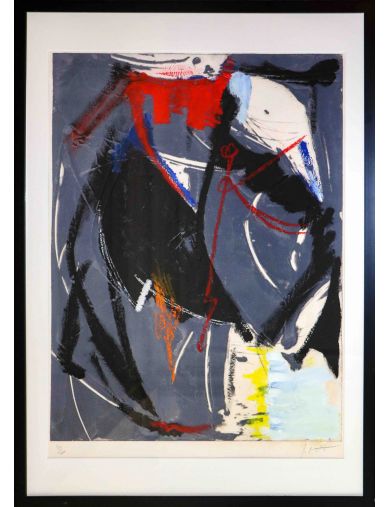 Gravure au carborundum de Jean Miotte