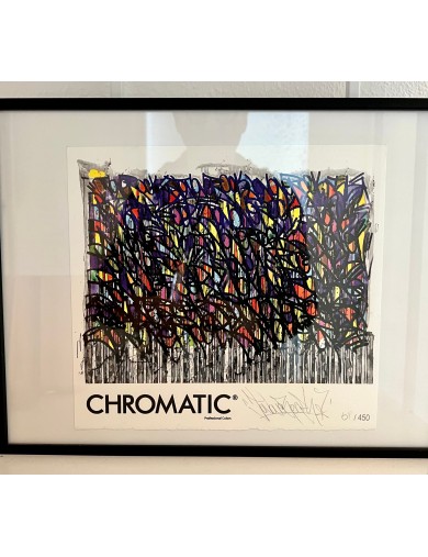Serigraphie Chromatic, signe main de JonOne