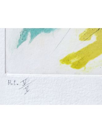 Gravure en couleur de Jean Miotte