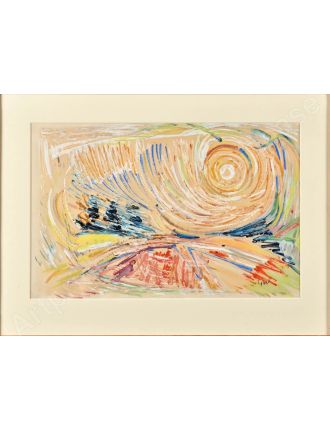 Paysage ensoleille, Gouache de Geer Van Velde