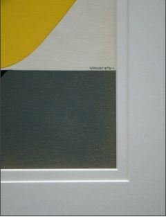 Pochoir sur papier velin en 4 couleurs de Victor Vasarely