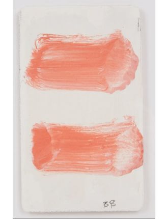 Technique mixte deux traits rouge de Bram Bogart