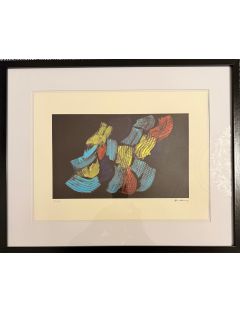 Epreuve en couleur sur papier de Hans Hartung