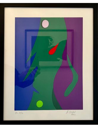 Serigraphie en couleur sur papier de Andre Verdet