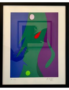 Serigraphie en couleur sur papier de Andre Verdet