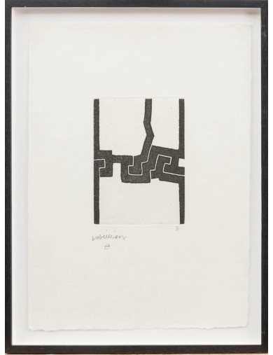 Eau-forte sur papier kozo de Eduardo Chillida