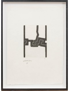 Eau-forte sur papier kozo de Eduardo Chillida