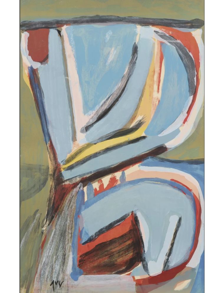Lithographie sur papier. 1975 de Bram Van Velde