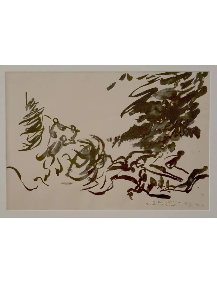 Lavis d'encre de Edouard Pignon Lavis d'encre de Edouard Pignon