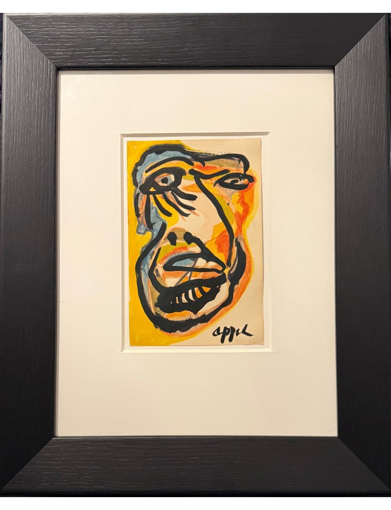 Aquarelle et encre sur papier de Karel Appel Aquarelle et encre sur papier de Karel Appel