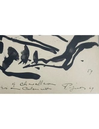 Lavis d'encre de Edouard Pignon