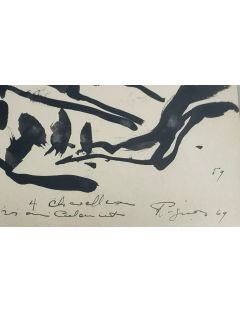 Lavis d'encre de Edouard Pignon