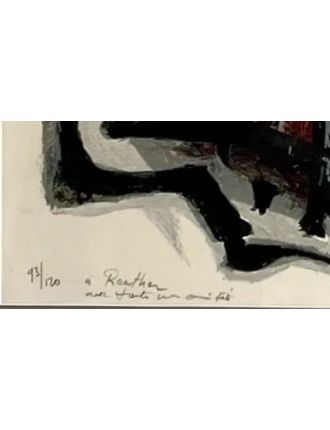 Lithographie en couleur sur papier de Edouard Pignon